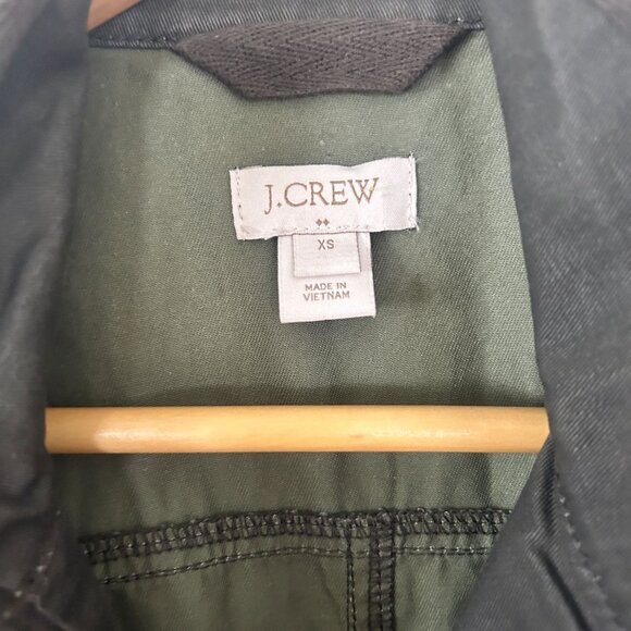 J.Crew Womens Utility Jacket XS Olive Green 100% Cotton - Picture 3 of 11